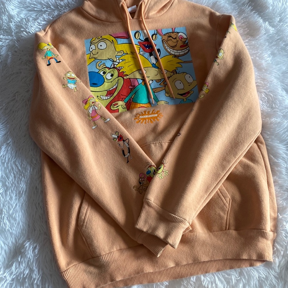 Nickelodeon peach graphic hoodie